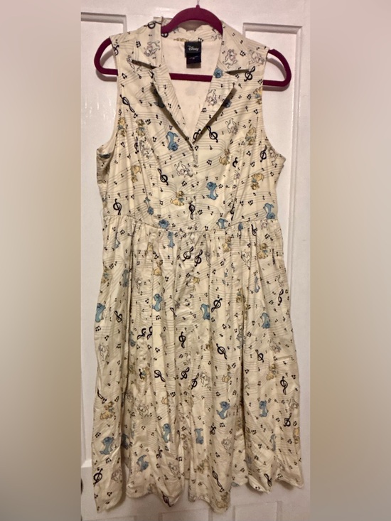 Disney Dresses & Skirts - Torrid Disney Cream Aristocats Print Sleeveless Dress
